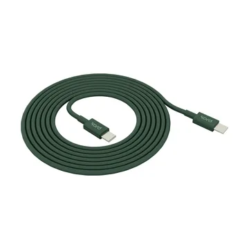 Kord USB-C to USB-C charging cable 1,8 m - Dark Green - Kord