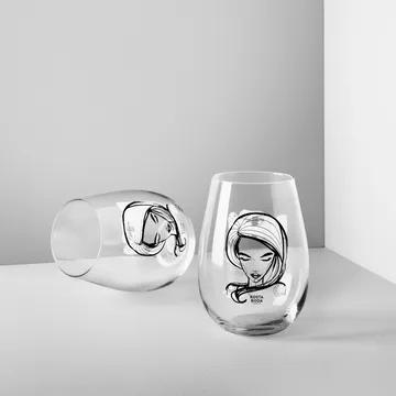 All about you glass 57 cl 2-pack - need you (white) - Kosta Boda