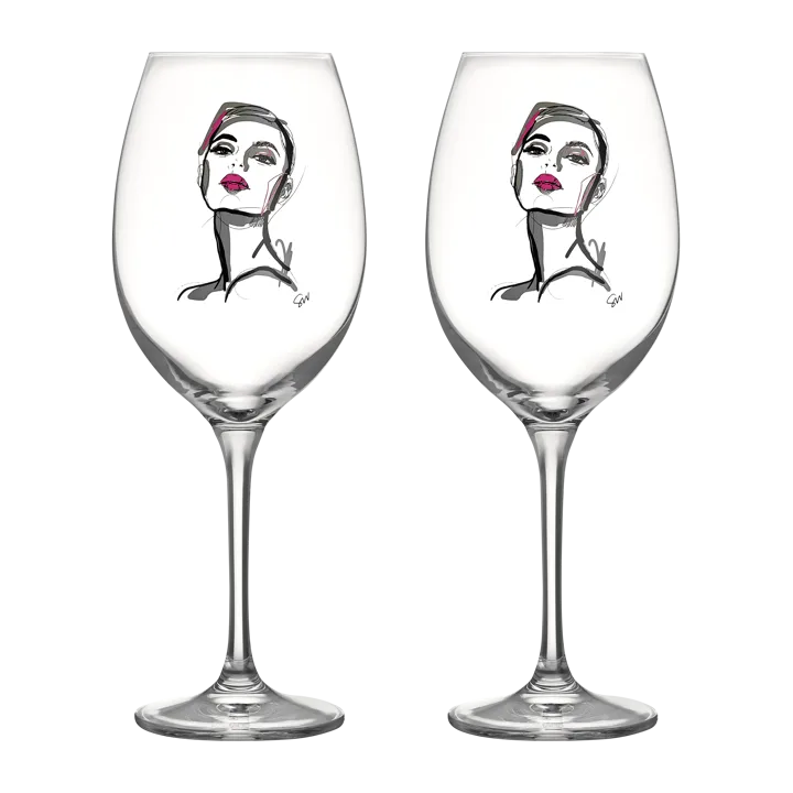 All about you wine glass 52 cl 2 pack - Hold you - Kosta Boda