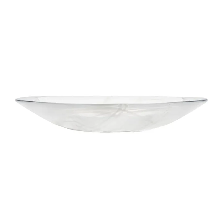 Contrast saucer 380 mm - White-white - Kosta Boda