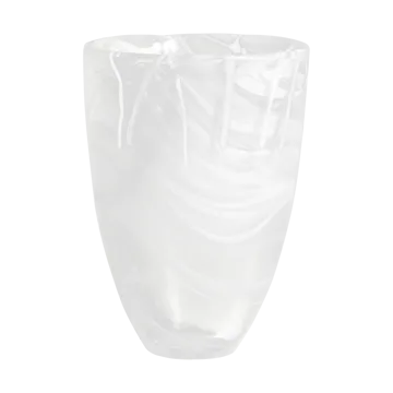 Contrast vase 200 mm - White-white - Kosta Boda