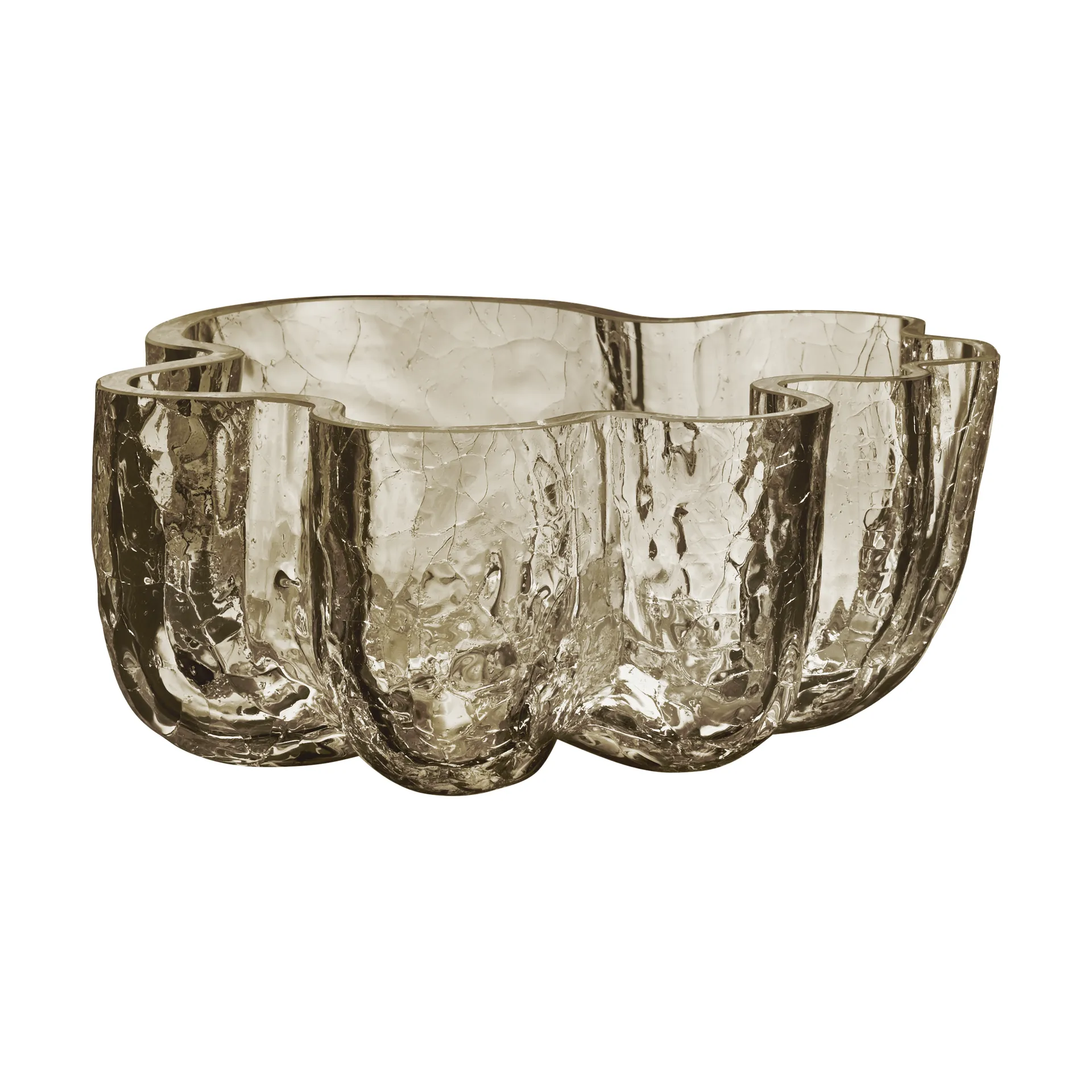 Crackle bowl 10,5 cm, Taupe Kosta Boda