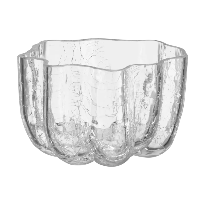 Crackle candle holder 5,8 cm - Clear - Kosta Boda