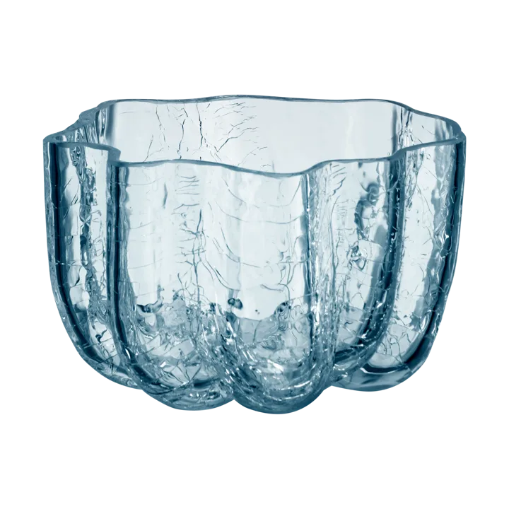 Crackle candle holder circular 58 mm - Clear - Kosta Boda