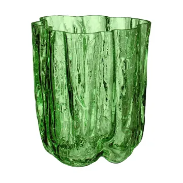 Crackle vase 12,1 cm - Dark green - Kosta Boda