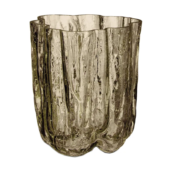 Crackle vase 12,1 cm - Taupe - Kosta Boda