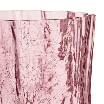 Crackle vase 27 cm - Pink - Kosta Boda