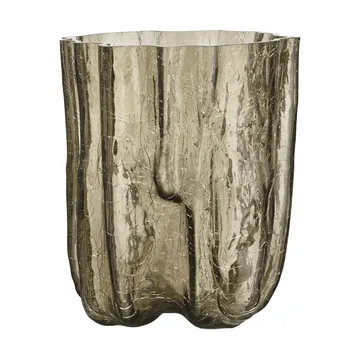 Crackle vase 27 cm - Taupe - Kosta Boda