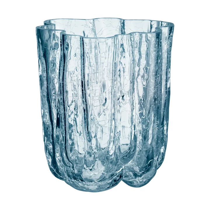 Crackle vase circular 12,1 cm - Clear - Kosta Boda