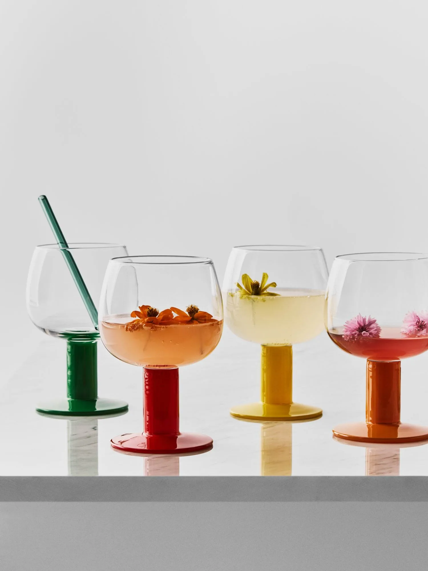 Father’s glass, Mixed colours, 40 cl, 4-pack Kosta Boda