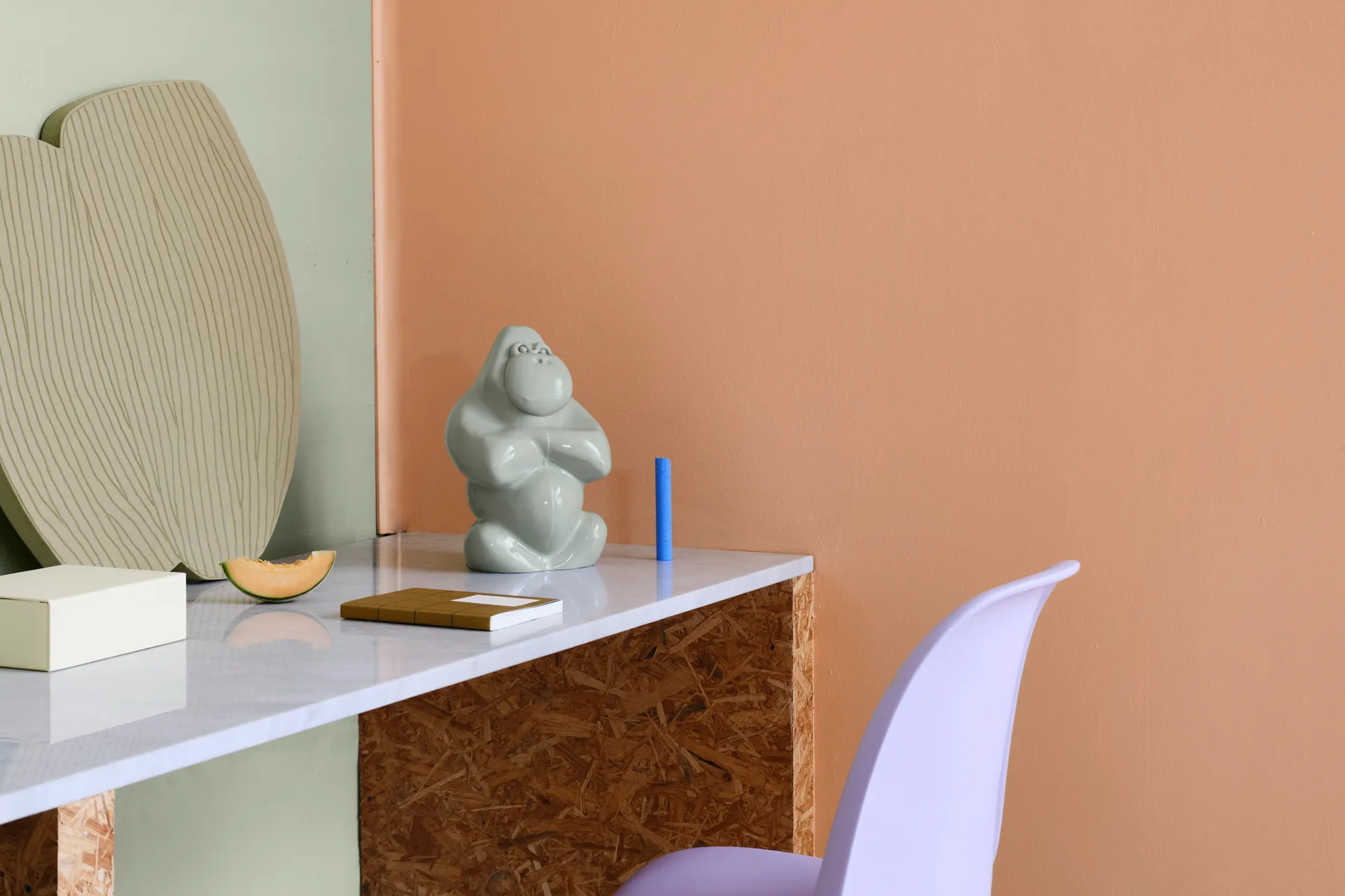 Gabba Gabba Hey sculpture 305 mm, Light beige Kosta Boda