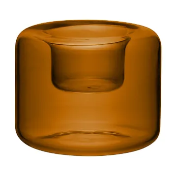 Happy candle holder 3 pieces - Amber - Kosta Boda