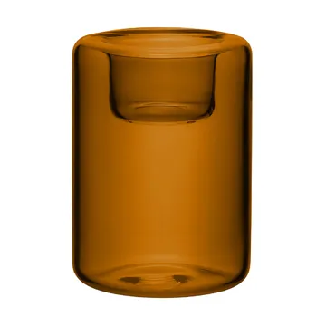 Happy candle holder 3 pieces - Amber - Kosta Boda