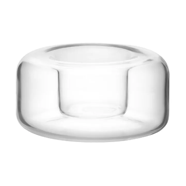 Happy candle holder 4.7 cm - Clear - Kosta Boda
