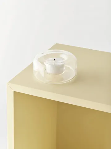 Happy candle holder 4.7 cm - Clear - Kosta Boda