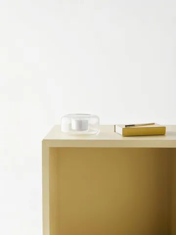 Happy candle holder 4.7 cm - Clear - Kosta Boda
