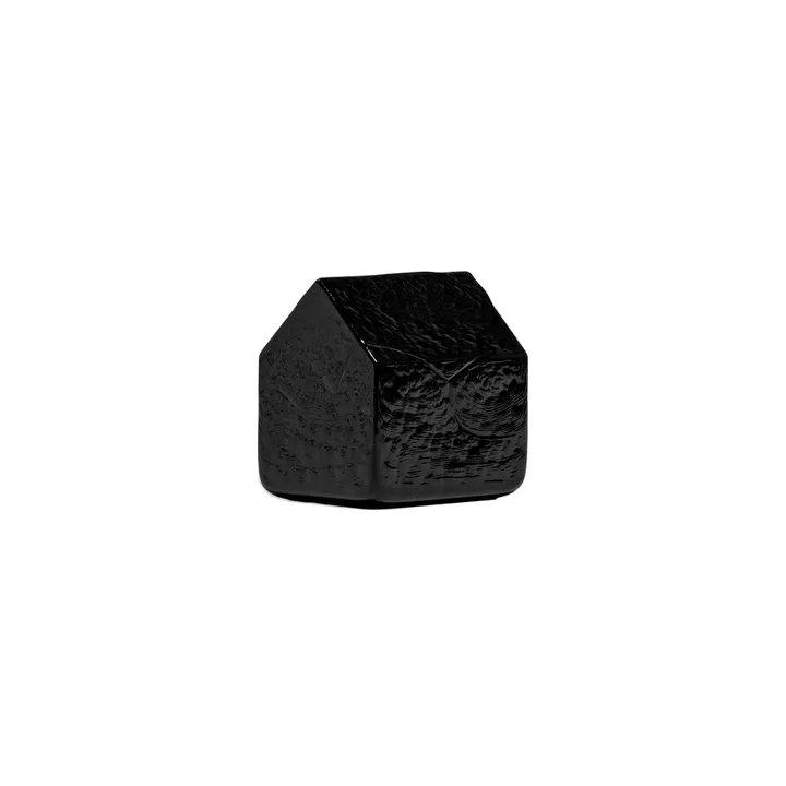 Kosta house - Black, 7,5 cm - Kosta Boda
