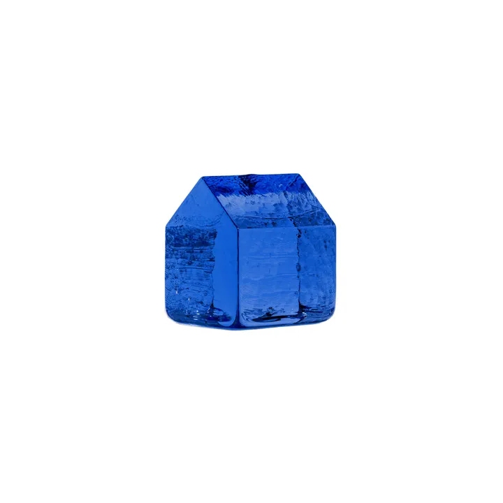 Kosta house - Blue, 7,5 cm - Kosta Boda