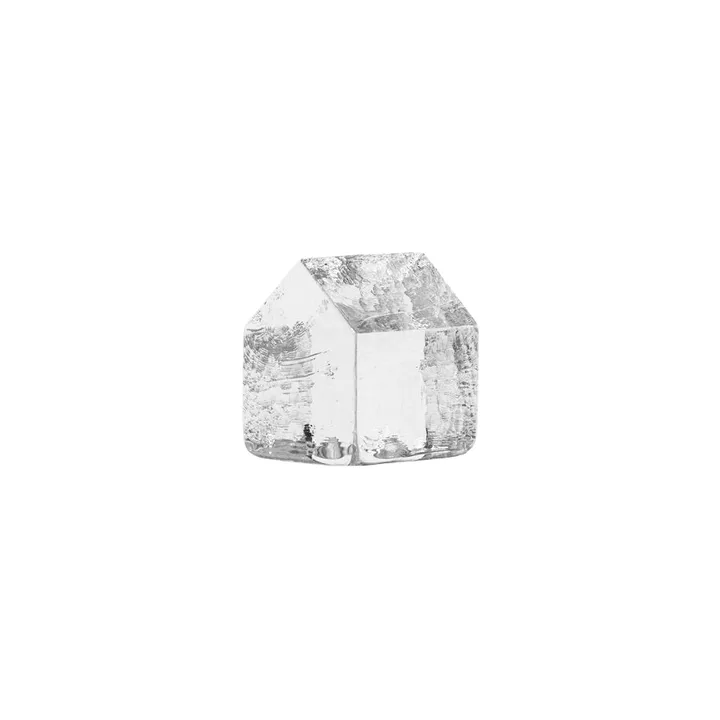 Kosta house - Transparent, 7,5 cm - Kosta Boda
