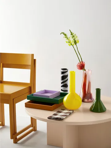 Lab measuring glass vase 18.5 cm - Green - Kosta Boda