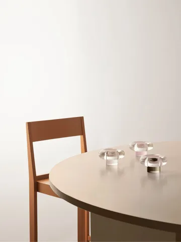 Orion tealight holder Ø11x6,3 cm - Grey - Kosta Boda