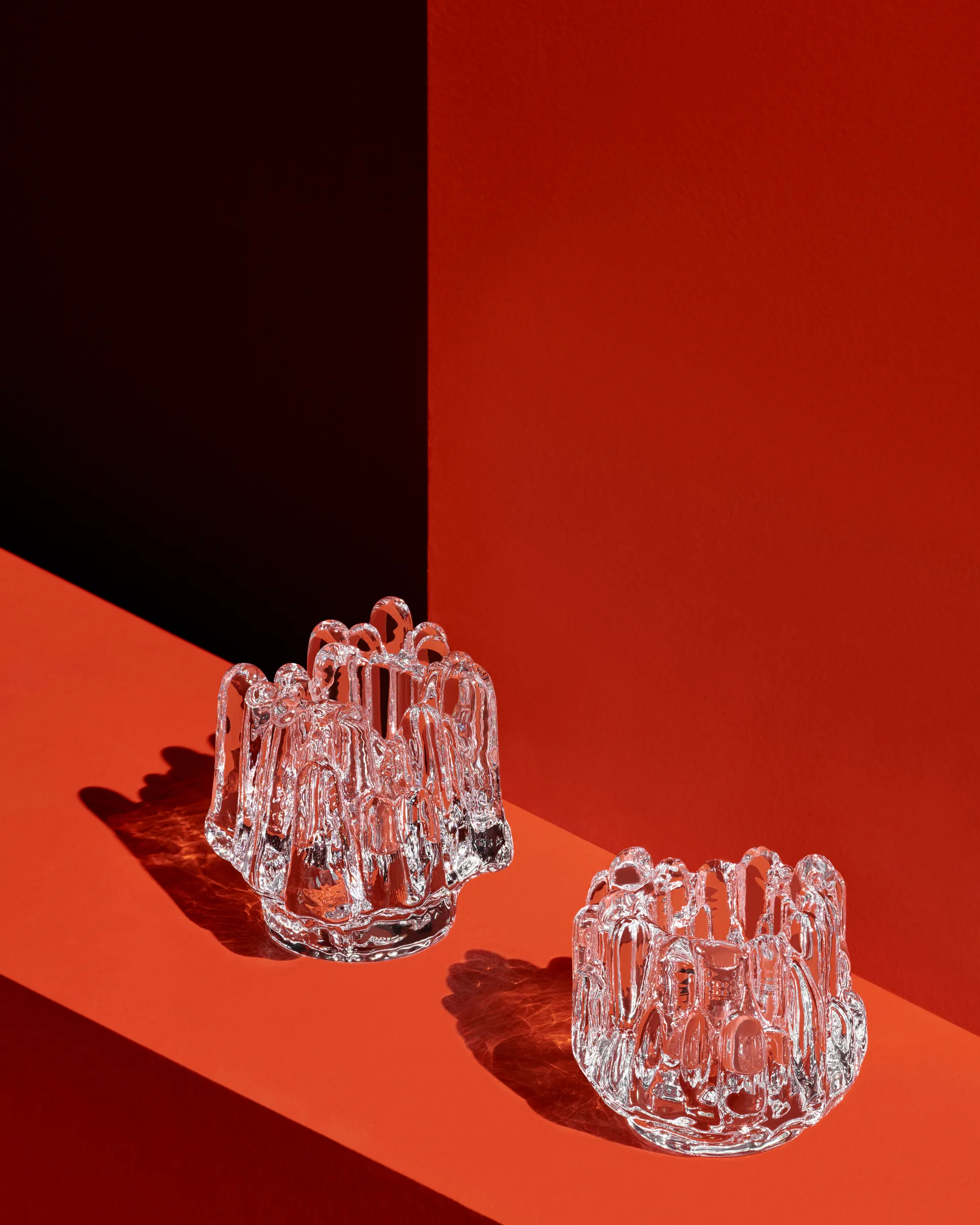 Polar candle holder 112 mm, Clear Kosta Boda