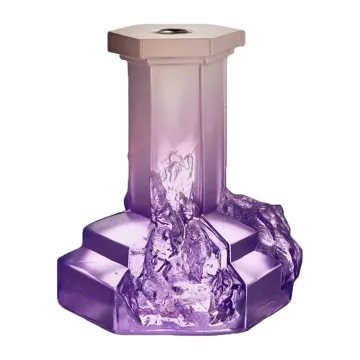 Rocky Baroque candle sticks 175 mm - Lilac - Kosta Boda