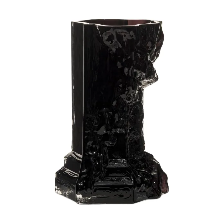 Rocky Baroque vase 25 cm - Pitch black - Kosta Boda