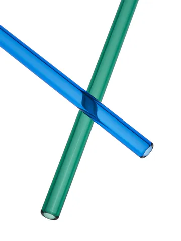 Sipsavor straws 200 mm 2-pack - Blue-green - Kosta Boda