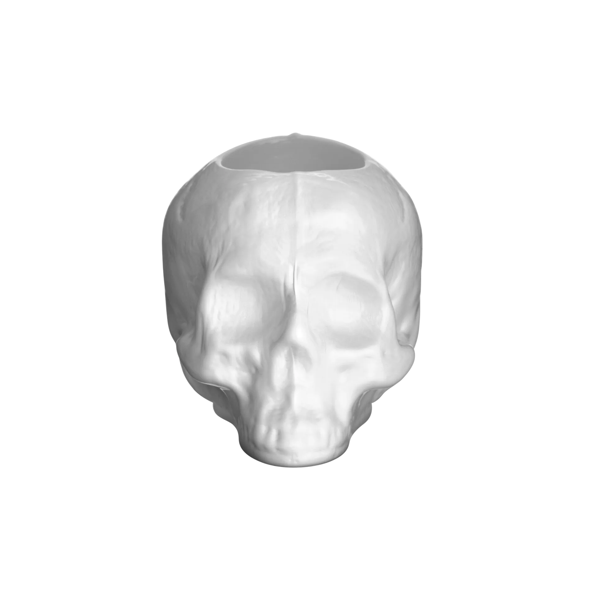 Skull votive 8,5 cm, White Kosta Boda