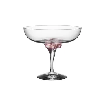 Sugar Dandy coupe glass 32 cl - pink - Kosta Boda