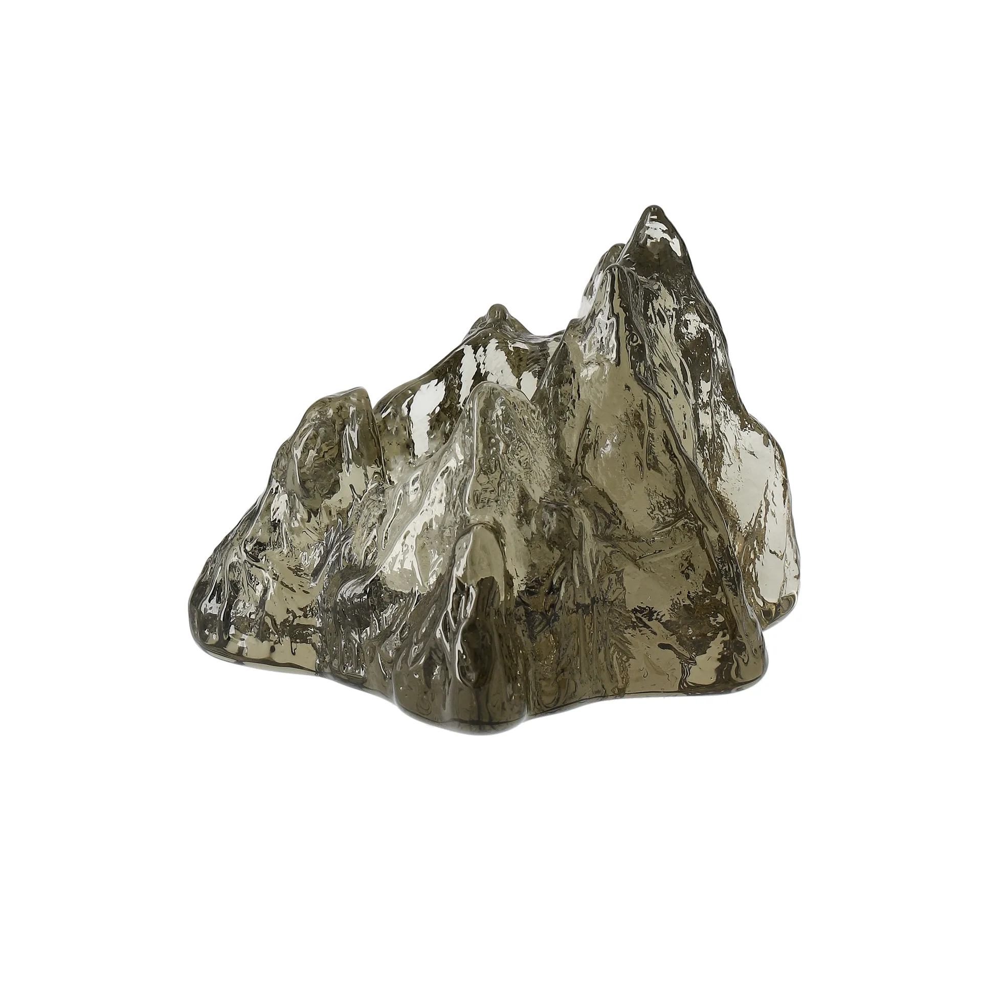 The Rock tealight holder 91 mm, Taupe Kosta Boda