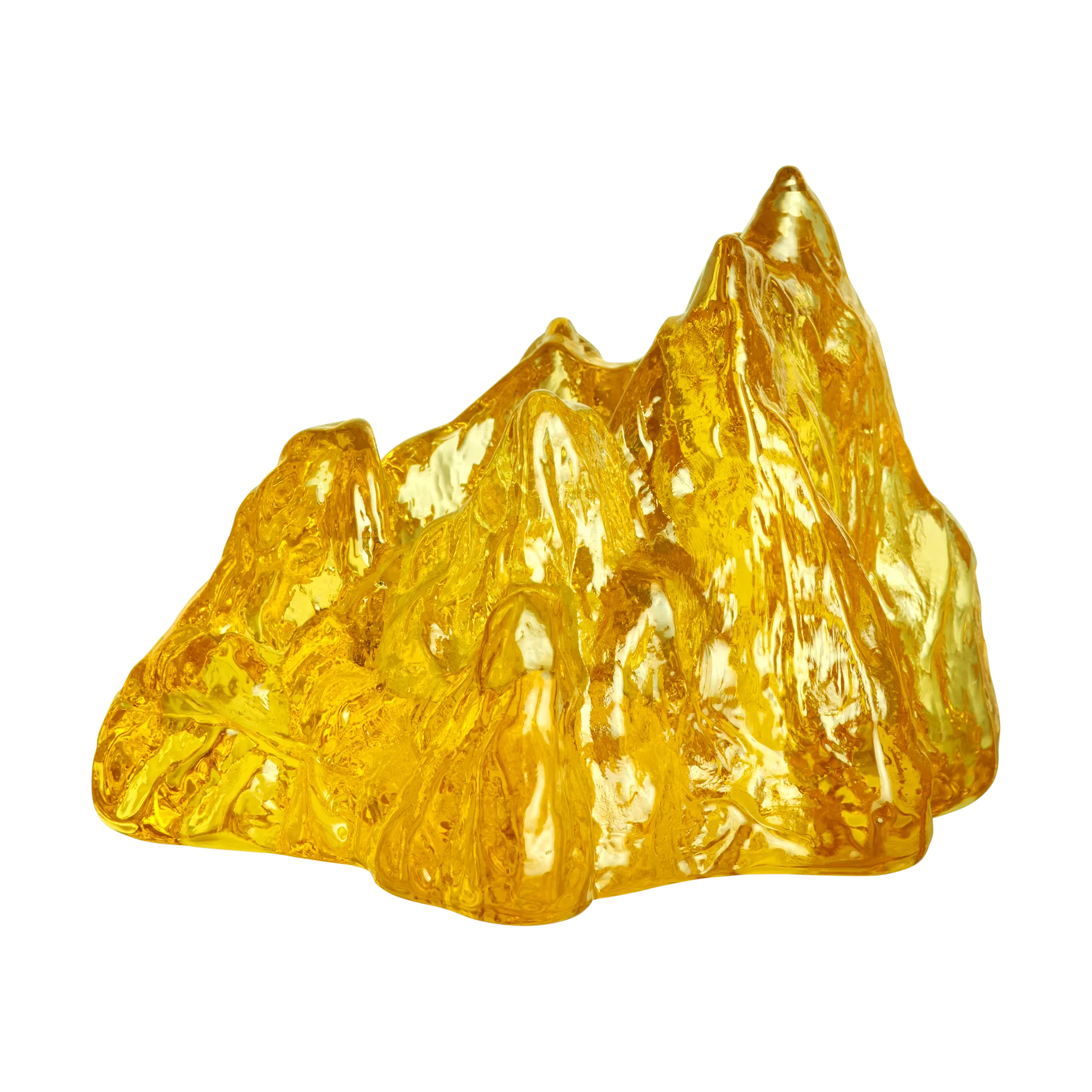 The Rock votive 91 mm, Yellow Kosta Boda