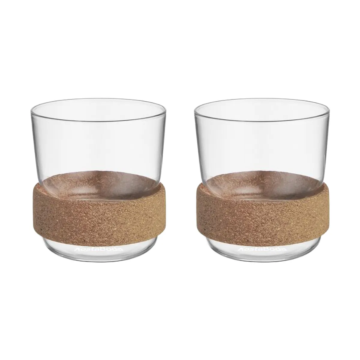 Viva cup with cork ring 30 cl 2-pack, Clear Kosta Boda