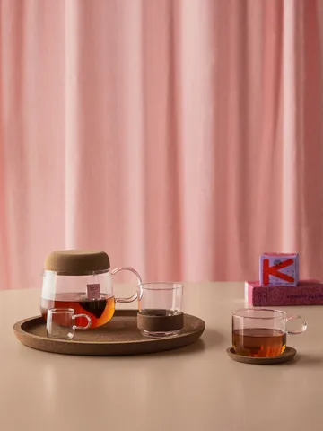 Viva cup with saucer 30 cl 2-pack - Clear - Kosta Boda