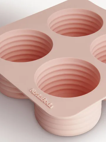 Viva ice cube mold 4 compartments 13 cl - Powder pink - Kosta Boda