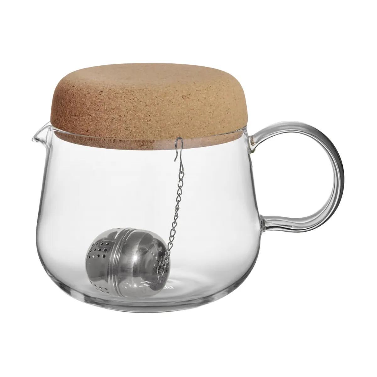 Viva teapot with cork lid 1.2 L, Clear Kosta Boda