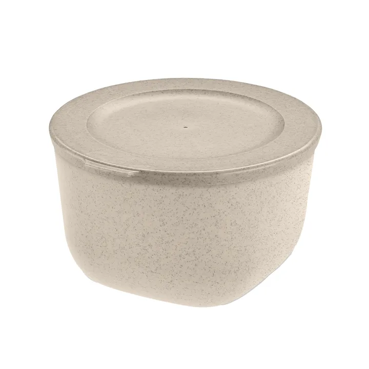 Connect bowl with lid 1 L biocircular thermoplastic - Nature desert sand - Koziol