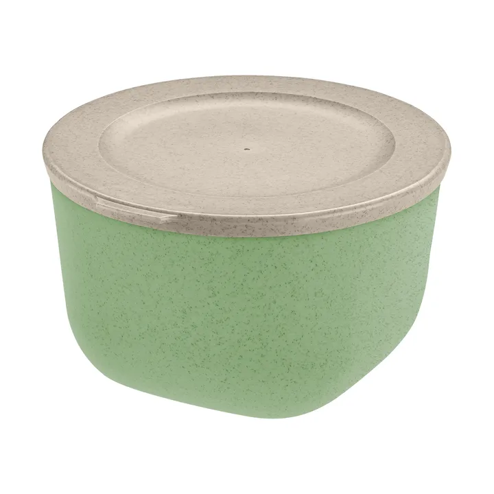 Connect bowl with lid 1 L biocircular thermoplastic - Nature leaf green - Koziol
