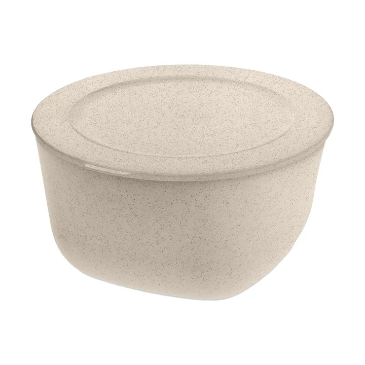 Connect bowl/basin with lid 4 L biocircular thermoplastic - Nature desert sand - Koziol