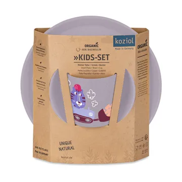 Connect children's dinnerware 3 pieces - Trucks - Koziol