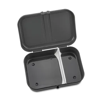 Pascal lunch box with divider L - Dark grey - Koziol