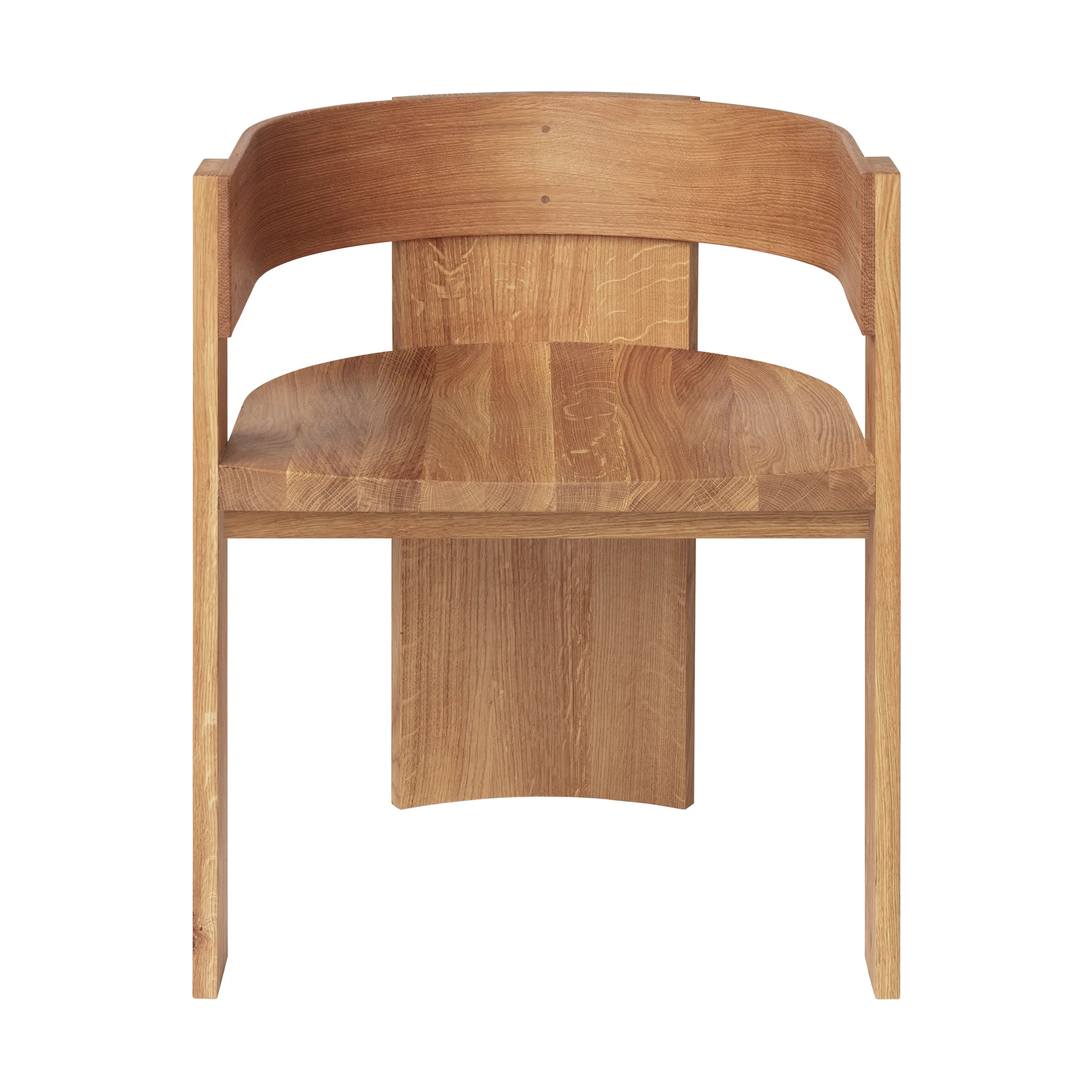 Collector chair, Warm lacquered oak-walnut Kristina Dam Studio