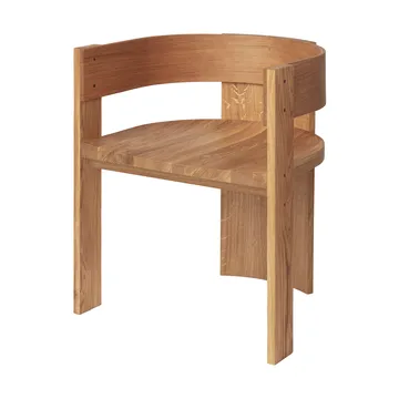 Collector chair - Warm lacquered oak-walnut - Kristina Dam Studio