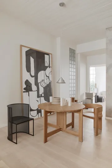 Collector chair - Warm lacquered oak-walnut - Kristina Dam Studio