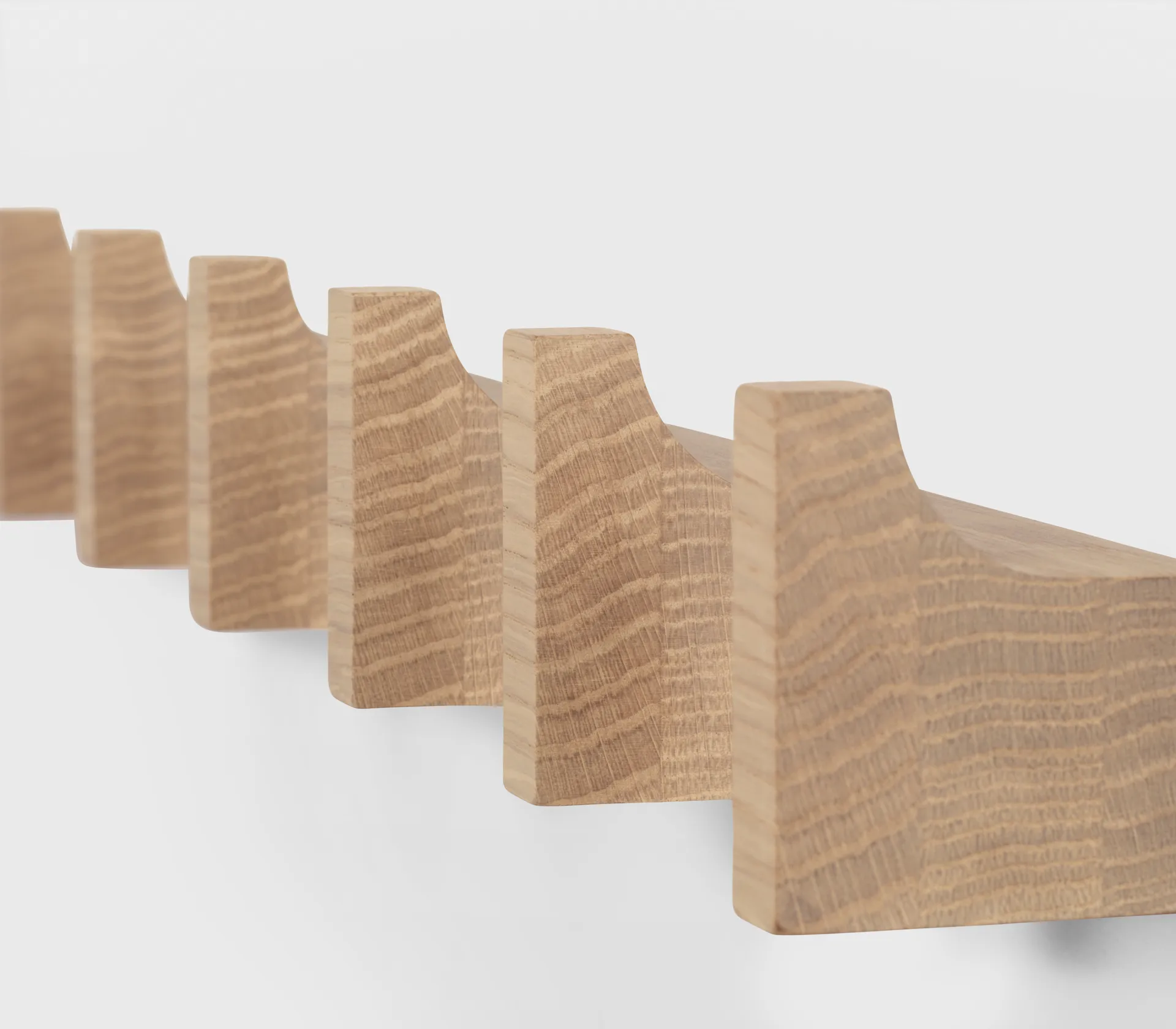 Column coat rack 49 cm, Light-oiled oak Kristina Dam Studio