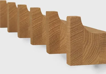 Column coat rack 49 cm - Warm oiled oak - Kristina Dam Studio