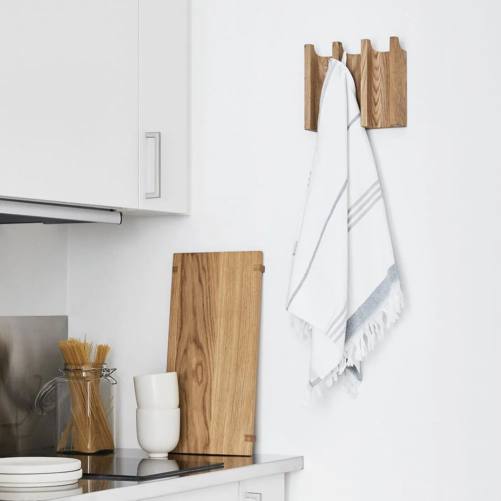 Column hanger, Oak black lacquered Kristina Dam Studio
