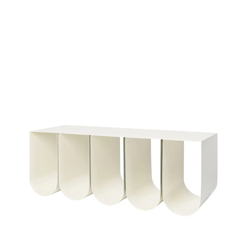 Curved bench, Beige Kristina Dam Studio