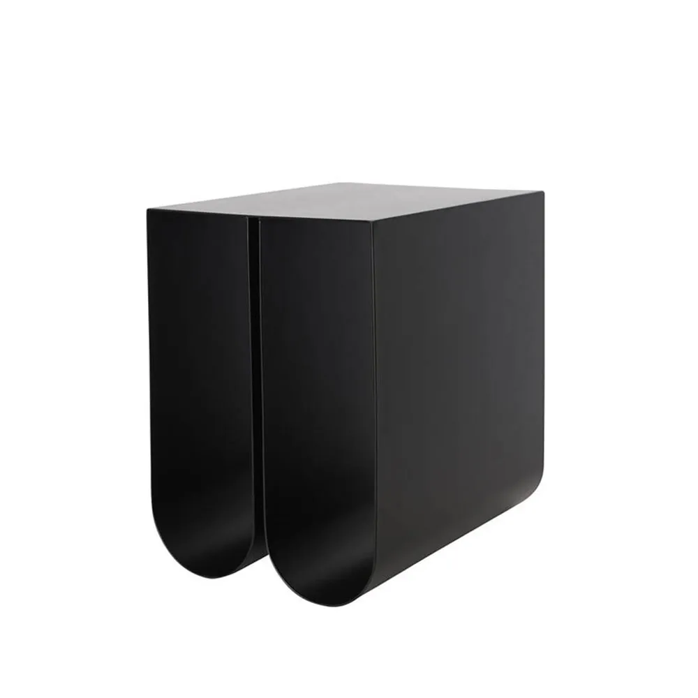 Curved side table, Black Kristina Dam Studio